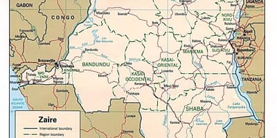 Zaïre afrique carte
