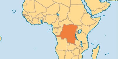 Carte du zaïre sur le monde